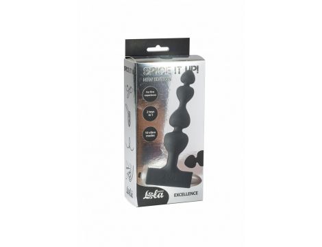 Wibrujący korek analny Lola Toys Excellence czarny - 4