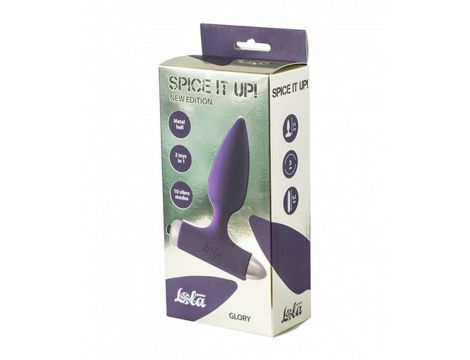 Wibrujący korek analny Lola Toys Glory Ultraviolet - 2