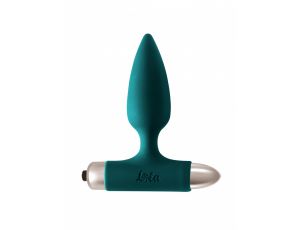 Wibrujący korek analny Lola Toys Glory ciemnozielony 15 cm