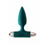 Wibrujący korek analny Lola Toys Glory ciemnozielony 15 cm - 2