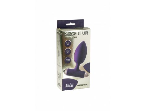 Korek analny wibrujący Perfection ultrafioletowy Lola Toys 11 cm - 3