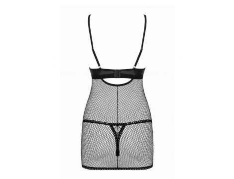 Koszulka i stringi Obsessive Rebella czarna L/XL - 6