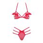 Erotyczny komplet bielizny Giftella Obsessive czerwony S/M - 6