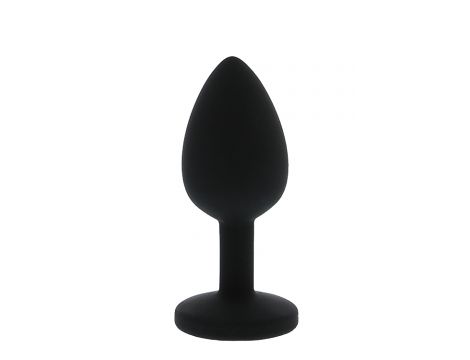 Mały silikonowy korek analny z różowym diamentem Dream Toys - 2