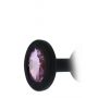 Mały silikonowy korek analny z różowym diamentem Dream Toys - 5