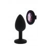 Mały silikonowy korek analny z różowym diamentem Dream Toys - 4