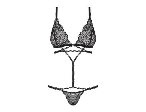 Body koronkowe Mixty Obsessive czarne S/M - 5