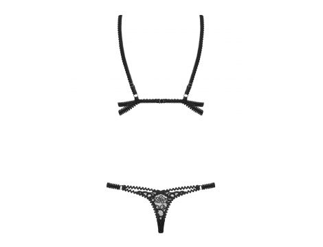 Body koronkowe Mixty Obsessive czarne S/M - 6