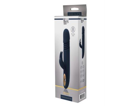 Wibrator króliczek Zephyros z ruchami pchającymi USB 23 cm - 2