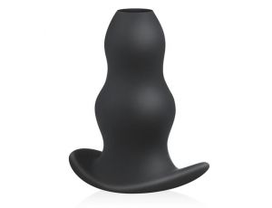 Korek analny wydrążony EasyToys silikonowy czarny 14 cm