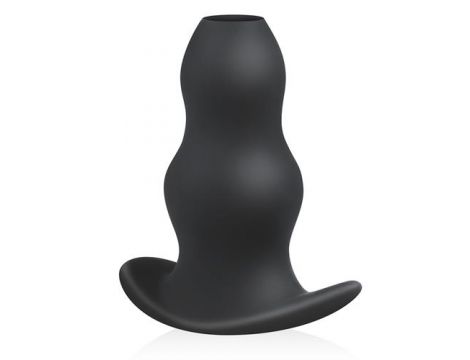 Korek analny wydrążony EasyToys silikonowy czarny 14 cm