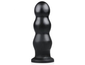 Korek analny BUTTR Tactical III żebrowany XXL czarny