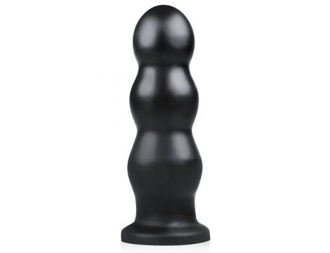 Korek analny BUTTR Tactical III żebrowany XXL czarny