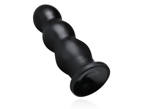 Korek analny BUTTR Tactical III żebrowany XXL czarny - 2