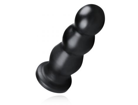 Korek analny BUTTR Tactical III żebrowany XXL czarny - 3