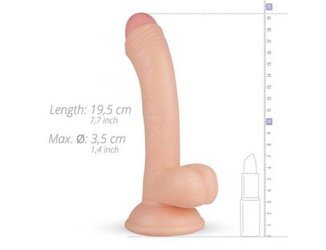 Dildo realistyczne z żyłami Vince EasyToys beżowe 19 cm - 4