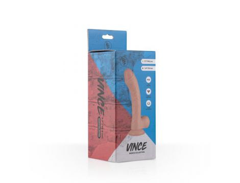 Dildo realistyczne z żyłami Vince EasyToys beżowe 19 cm - 5