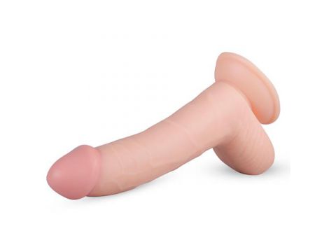 Dildo realistyczne EasyToys Cliff beżowe z przyssawką 22 cm - 4