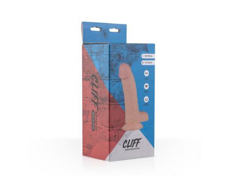Dildo realistyczne EasyToys Cliff beżowe z przyssawką 22 cm - 6