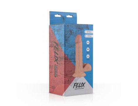 Dildo realistyczne Felix EasyToys beżowe 22 cm - 5