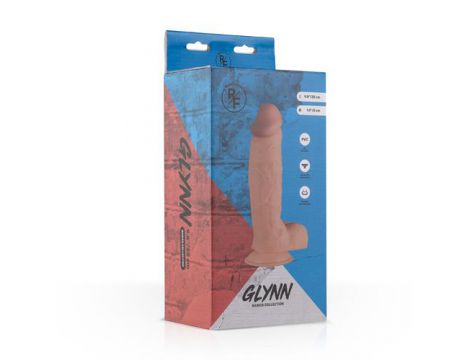 Dildo realistyczne Glynn EasyToys beżowe 25 cm - 5