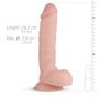 Dildo realistyczne Glynn EasyToys beżowe 25 cm - 5