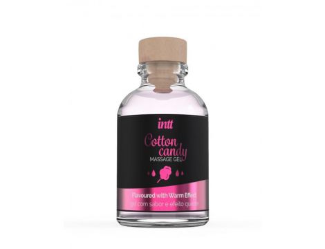 Żel do masażu smak waty cukrowej rozgrzewający Intt 30 ml - 2