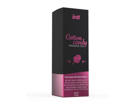 Żel do masażu smak waty cukrowej rozgrzewający Intt 30 ml - 3