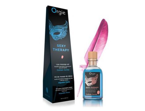 Zestaw do masażu ust Orgie wata cukrowa 100 ml
