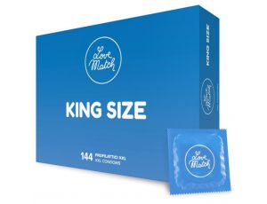 Prezerwatywy XXL King Size Love Match 144 sztuki