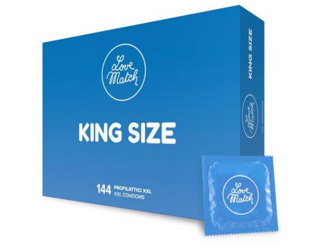 Prezerwatywy XXL King Size Love Match 144 sztuki