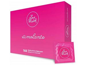 Prezerwatywy Love Match z reliefem 144 sztuki