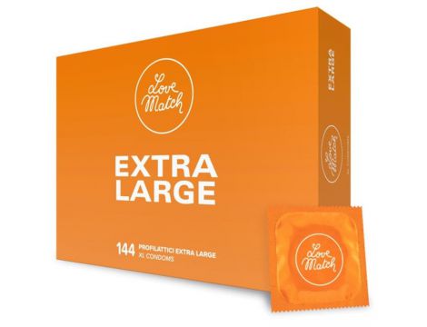 Prezerwatywy XXL Love Match Extra Large transparentne 144 szt