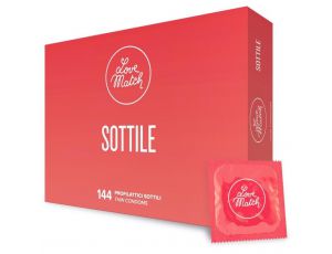 Prezerwatywy ultra cienkie Love Match Sottile 144 sztuki