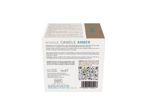 Świeca do masażu Hot Amber 130g - 3