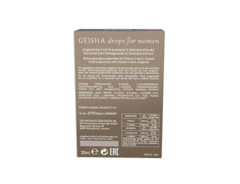 Krople afrodyzjaku Shiatsu Geisha dla kobiet Hot 30ml - 4