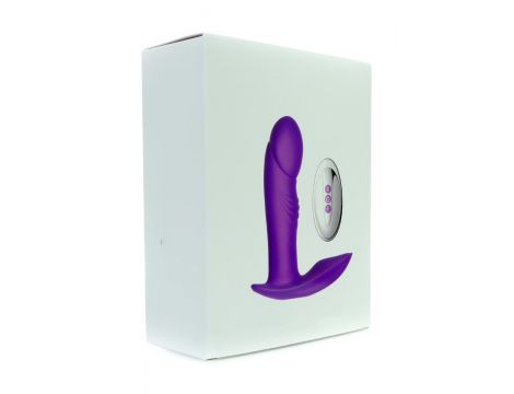 Wibrator analny majtkowy silikonowy B Series Fox USB z ogrzewaniem - 11