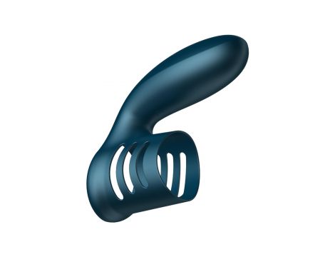 Pierścień wibracyjny silikonowy B Series Fox niebieski USB 7 trybów - 6