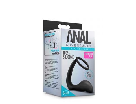 Czarny Pierścień z Wtyczką Analną