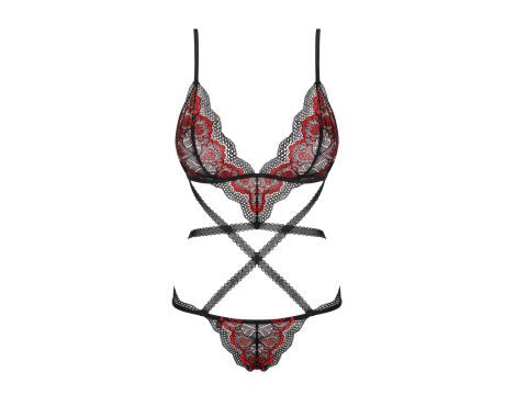 Body Megies Obsessive geometryczne koronkowe czarne S/M - 5