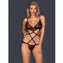 Body Megies Obsessive geometryczne koronkowe czarne S/M - 4