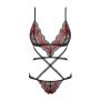 Body Megies Obsessive geometryczne koronkowe czarne S/M - 6