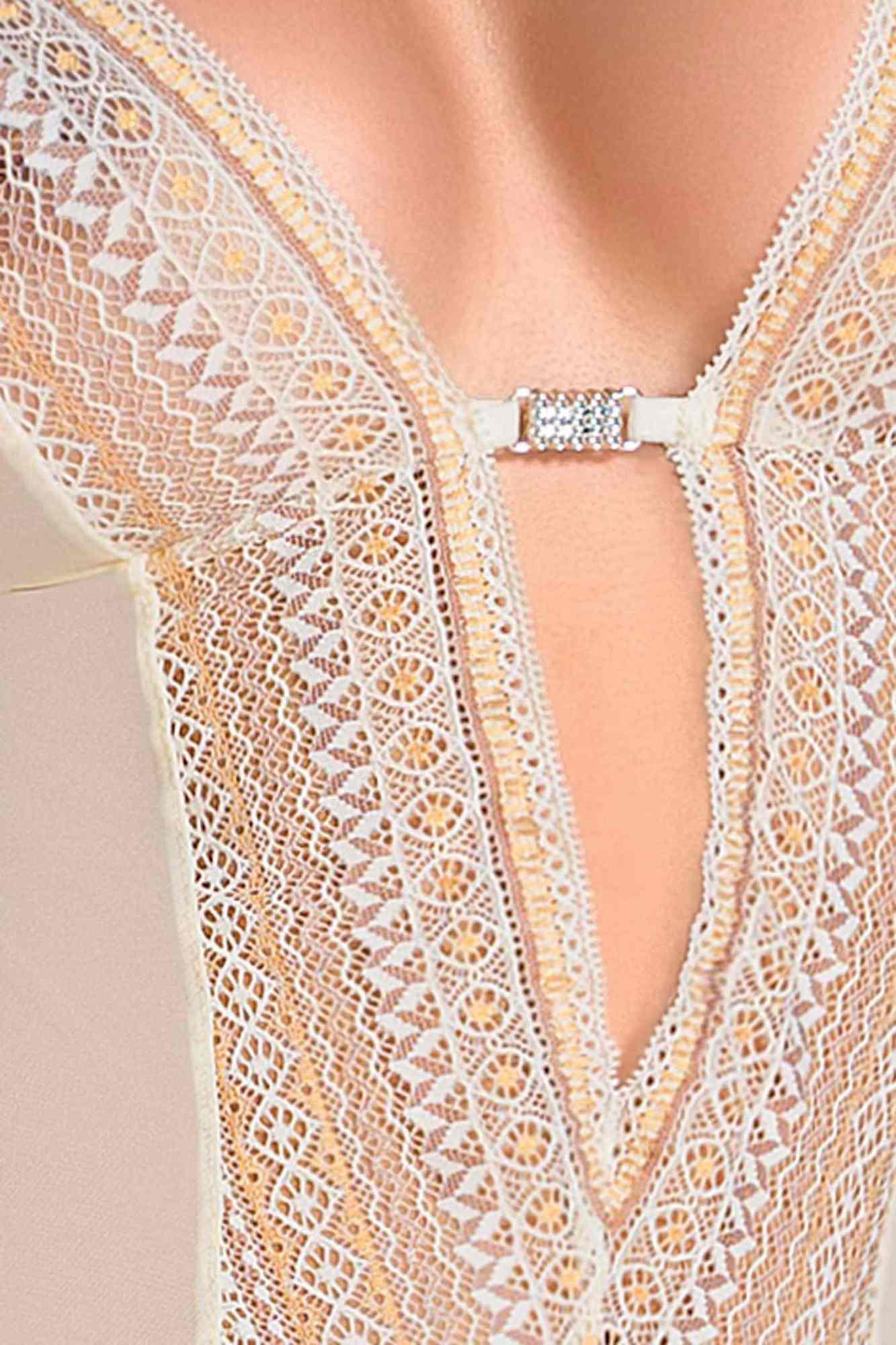 bielizna-clarisse corset cream s/m - casmir