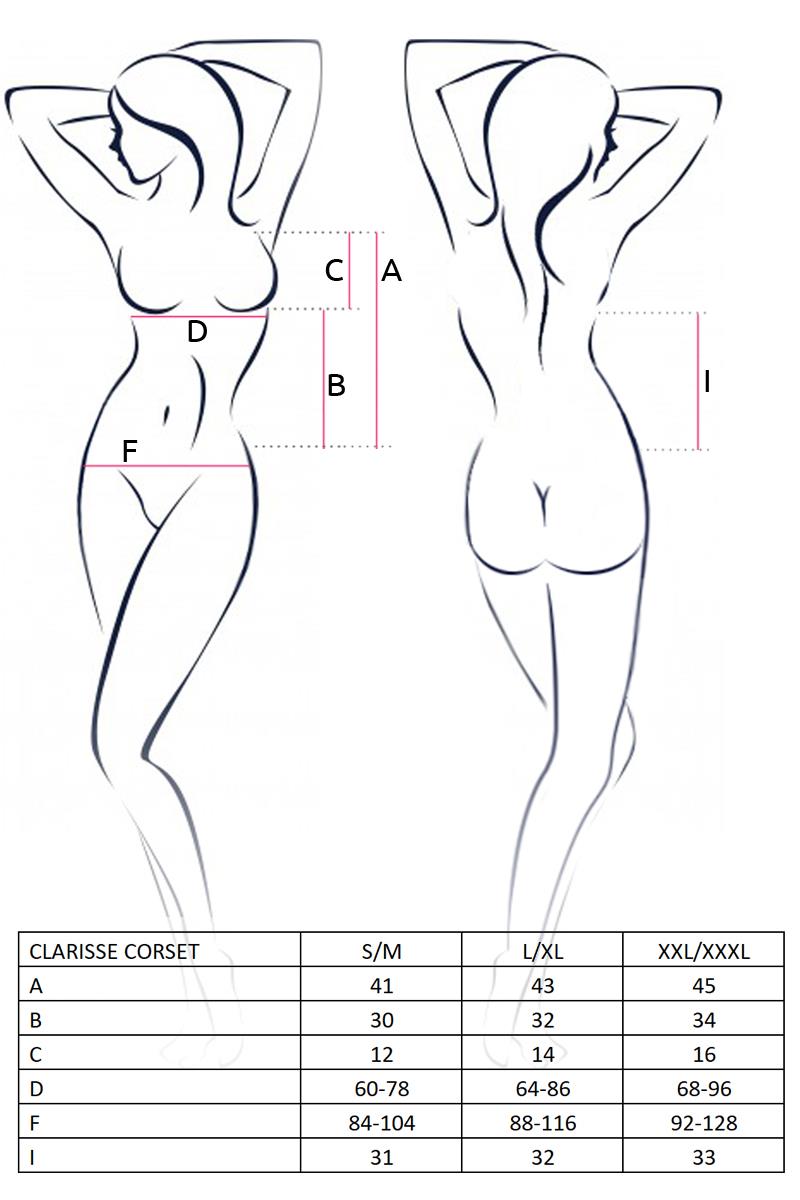 bielizna-clarisse corset cream s/m - casmir