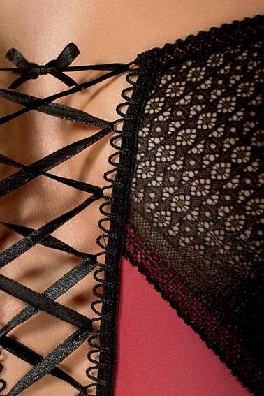 bielizna-gill corset red l/xl - casmir