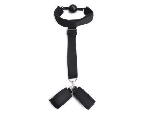 Zestaw bondage z kagańcem Costrittivio czarny Toyz4lovers - 2