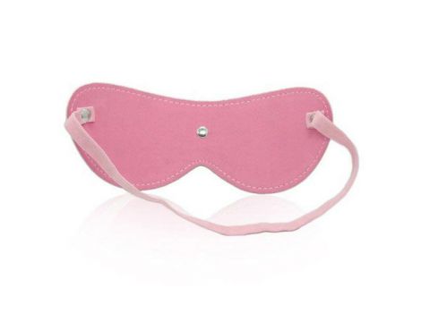 Opaska na oczy skórzana Toyz4lovers różowa - 4