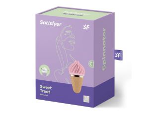 Stymulator łechtaczki silikonowy Satisfyer Sweet Temptation różowy brązowy