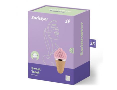 Stymulator łechtaczki silikonowy Satisfyer Sweet Temptation różowy brązowy