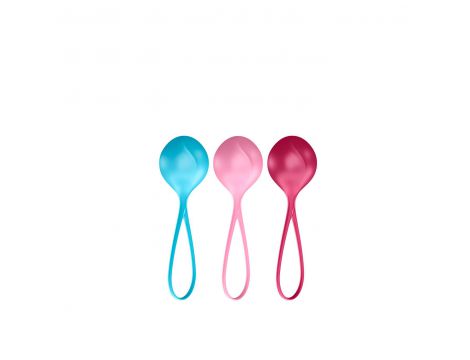 Zestaw kulek Satisfyer Balls C03 niebieska różowa czerwona - 2
